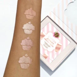 Cotton Candy Champagne Blush Palette -Beauty Bakerie Shop CottonCandyChampagnePaletteswatchesonarm NOPOOF