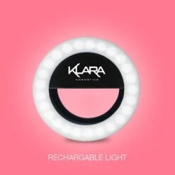 Selfie Light And Lipstick Kit -Beauty Bakerie Shop Klara Cosmetics Selfie Light And Lipstick Kit rechargable portable mini kiss proof liquid lipstick intense bold rich color high pigmentation long lasting matte makeup