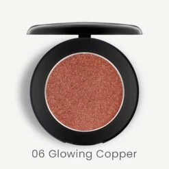 Shimmer Eyeshadow Rose Gold Collection -Beauty Bakerie Shop Klara Cosmetics shimmer eyeshadow 06 glowing copper rosegold sparkle dazzle smudgeproof waterproof full colour pigment