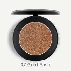 Shimmer Eyeshadow Rose Gold Collection -Beauty Bakerie Shop Klara Cosmetics shimmer eyeshadow 7 Gold Rush yellow sparkle dazzle smudgeproof waterproof
