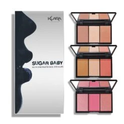 Sugar Baby Box Set -Beauty Bakerie Shop Klara Cosmetics sugar baby makeup set face contour highlight bronze eyeshadow all in one shimmer matte creamy powder collector gift box f1f271ed a84c 4f11 853c e5edb1c622db