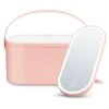 GlamBox Portable Vanity With LED Mirror 2 GlamBox Portable Vanity With LED Mirror -Beauty Bakerie Shop PINKYMIRROR800x800 03