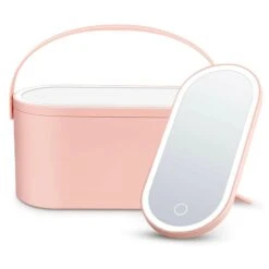 GlamBox Portable Vanity With LED Mirror