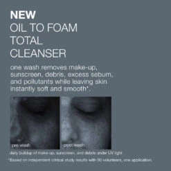 Dermalogica Oil To Foam Total Cleanser -Beauty Bakerie Shop oil foam cleanser pdp clinical